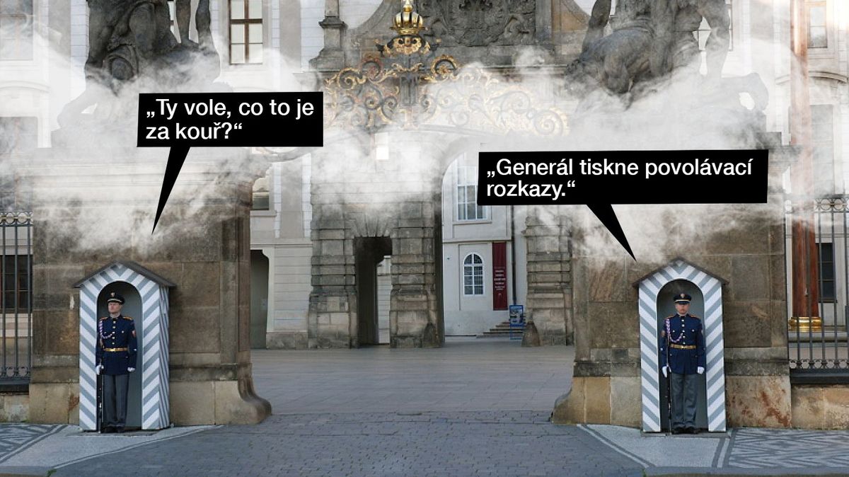 TMBK: Pražský hrad několik minut po inauguraci Petra Pavla